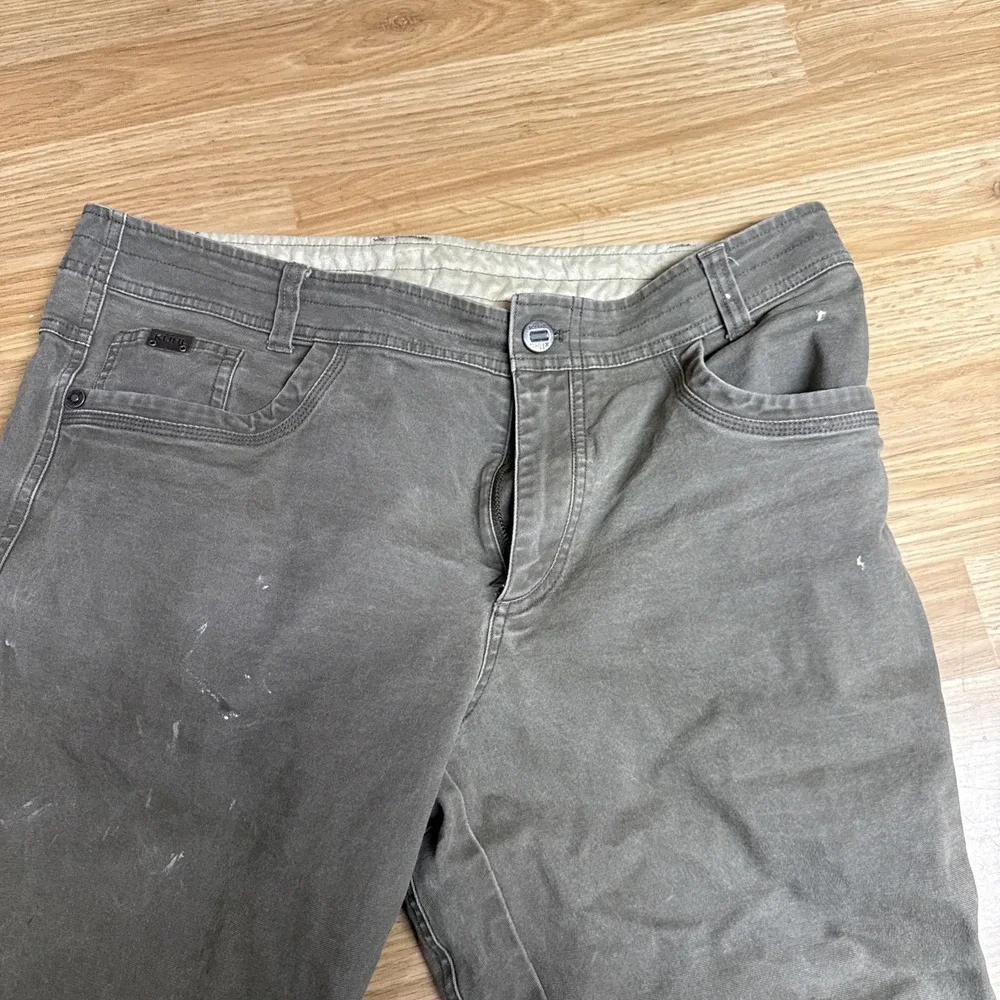 Kuhl Pants The Law Men Sz 38x32 Green Brown Vintage‎ Patina Dye Full Fit Hiking